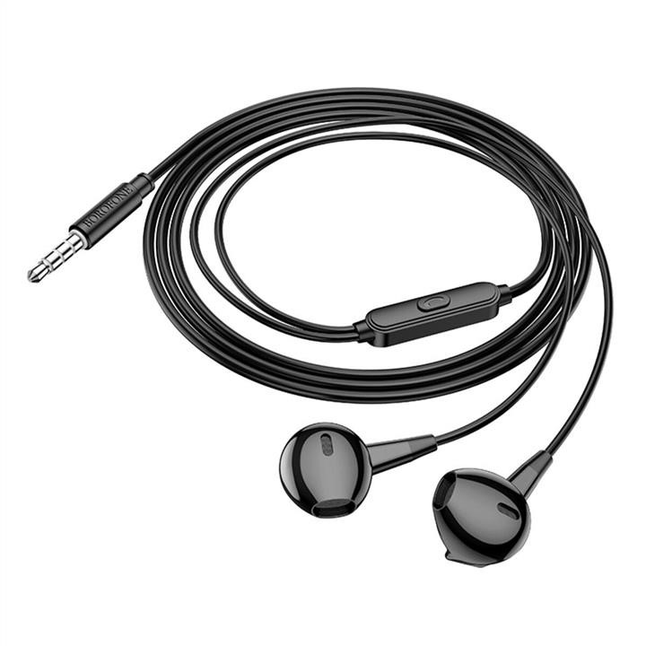Навушники Borofone BM68 Kelly universal earphones with mic Black Borofone BM68B