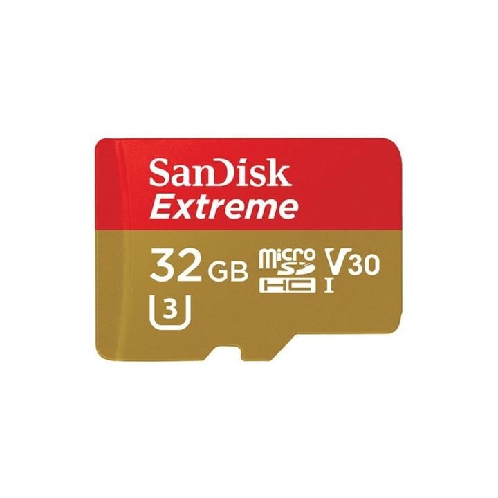 Sandisk SDSQXAF-032G-GN6MA MicroSDHC (UHS-1 U3) SanDisk Extreme Action A1 32Gb class 10 V30 (R100MB/s, 667x) (adapter SD) SDSQXAF032GGN6MA: Купити в Україні - Добра ціна на EXIST.UA!