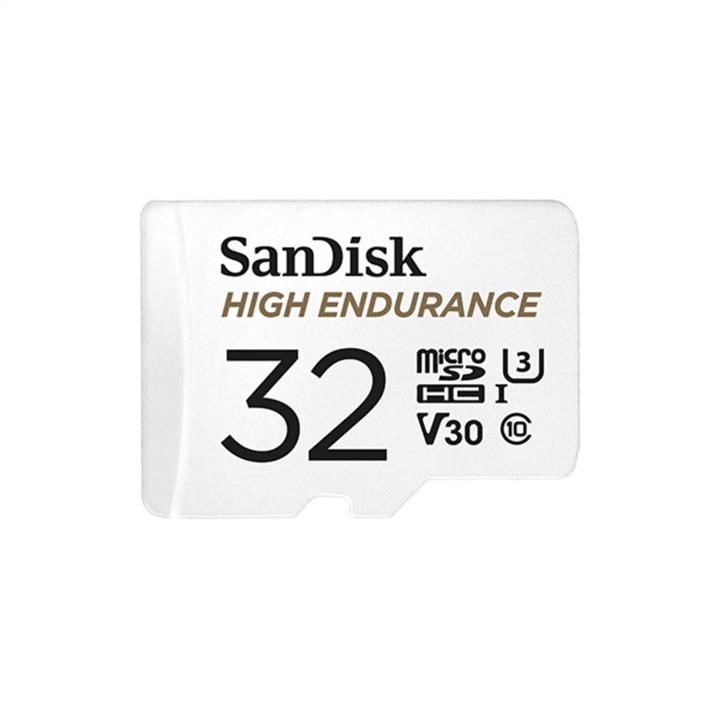 Sandisk SDSQQNR-032G-GN6IA MicroSDHC (UHS-1 U3) SanDisk High Endurance 32Gb class 10 V30 (100Mb/s) (adapterSD) SDSQQNR032GGN6IA: Купити в Україні - Добра ціна на EXIST.UA!