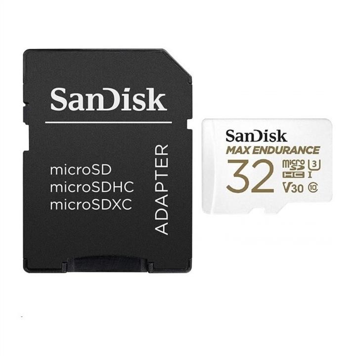 Sandisk SDSQQVR-032G-GN6IA MicroSDHC (UHS-1 U3) SanDisk Max Endurance 32Gb class 10 V30 (100Mb/s) (adapterSD) SDSQQVR032GGN6IA: Купити в Україні - Добра ціна на EXIST.UA!