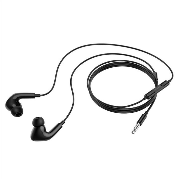 Навушники Borofone BM80 Pro Elegant wire-controlled earphones with microphone Black Borofone BM80PB