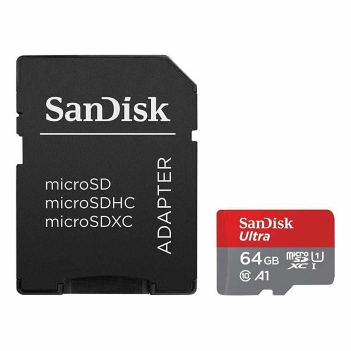 Sandisk SDSQUAB-064G-GN6MA MicroSDXC (UHS-1) SanDisk Ultra 64Gb class 10 A1 (140Mb/s) (adapter SD) SDSQUAB064GGN6MA: Приваблива ціна - Купити в Україні на EXIST.UA!