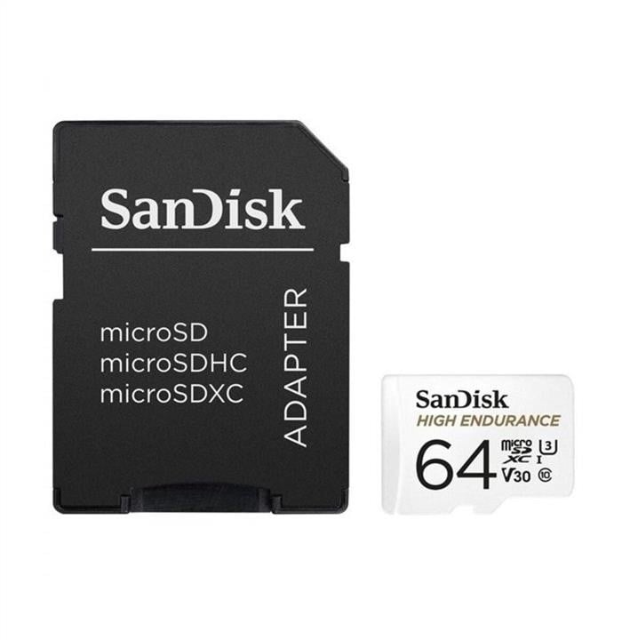 Sandisk SDSQQVR-064G-GN6IA MicroSDXC (UHS-1 U3) SanDisk Max Endurance 64Gb class 10 V30 (R100Mb/sW40Mb/s) (adapterSD) SDSQQVR064GGN6IA: Приваблива ціна - Купити в Україні на EXIST.UA!