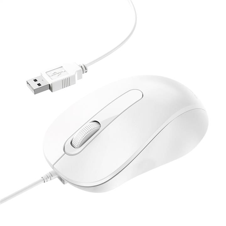 Borofone BG4W Миша Borofone BG4 Business wired mouse White BG4W: Купити в Україні - Добра ціна на EXIST.UA!