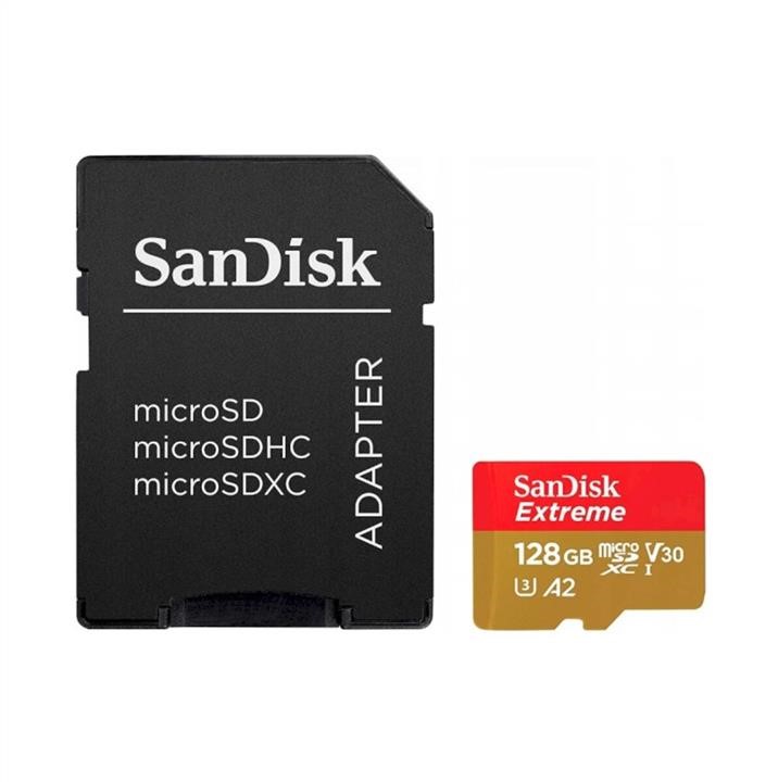 Sandisk SDSQXAA-128G-GN6AA MicroSDXC (UHS-1 U3) SanDisk Extreme For Action Cams and Drones A2 128Gb class 10 V30 (R190MB/s,W90 SDSQXAA128GGN6AA: Купити в Україні - Добра ціна на EXIST.UA!