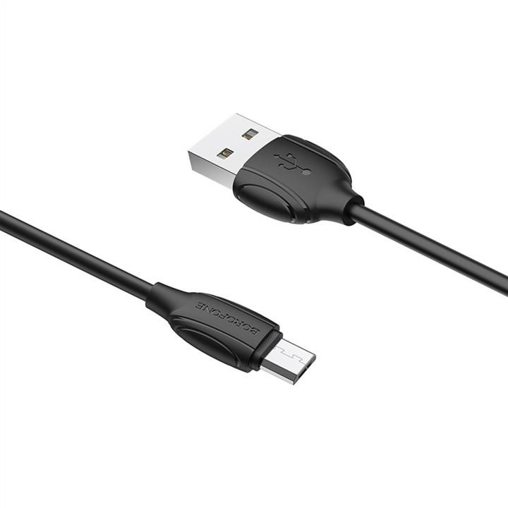 Borofone BX19MB Кабель Borofone BX19 USB to Micro 2.4A, 1m, PVC, TPE connectors, Black BX19MB: Купити в Україні - Добра ціна на EXIST.UA!