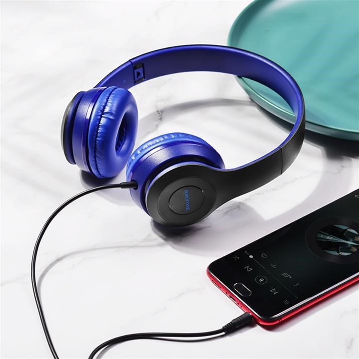 Borofone BO5U Навушники Borofone BO5 Star sound wired headphones Blue BO5U: Приваблива ціна - Купити в Україні на EXIST.UA!