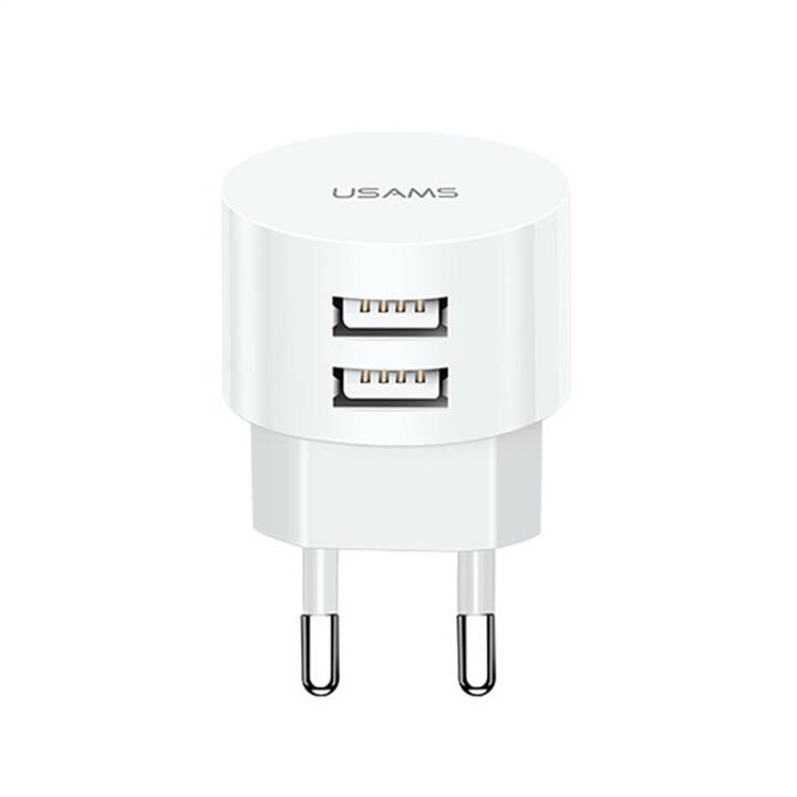 Usams XTXLOGT1804 Мережевий зарядний пристрій Usams Travel Charging Set Send-Tu Series (T20 Dual USB Round Charger+U35  lightning cable) White XTXLOGT1804: Купити в Україні - Добра ціна на EXIST.UA!