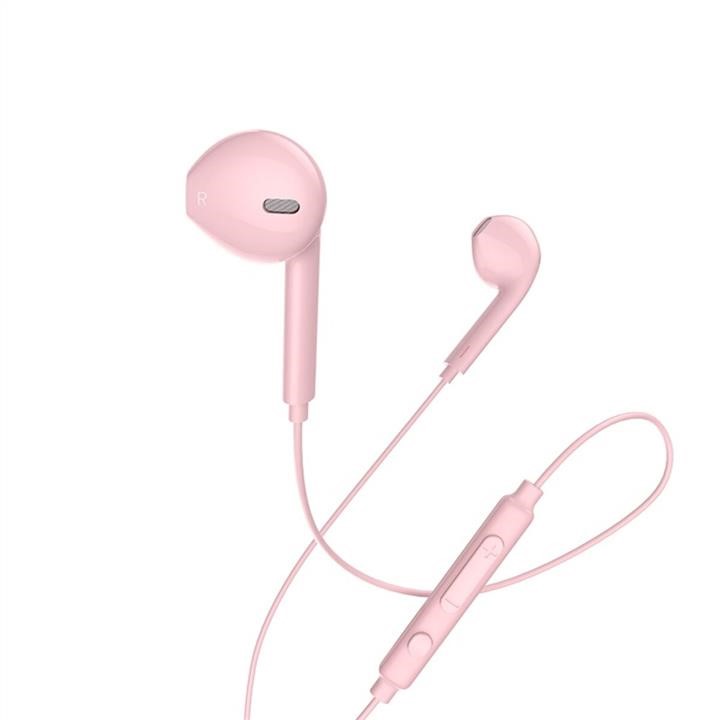 Hoco 6957531099925 Навушники HOCO M55 Memory sound wire control earphones with mic Pink 6957531099925: Купити в Україні - Добра ціна на EXIST.UA!