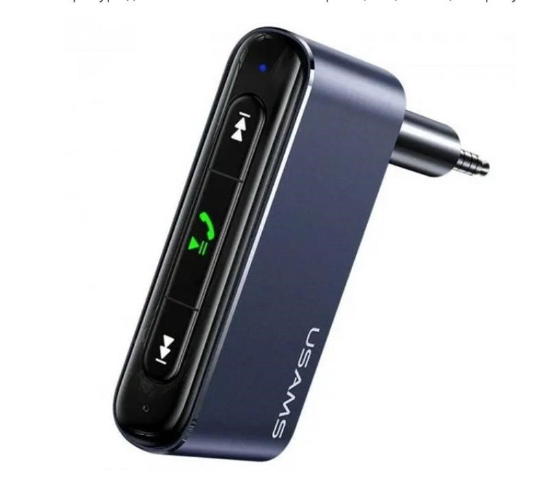 Bluetooth ресивер Usams US-SJ519 3.5DC Mini Car Wireless Audio Receiver BT5.0 Grey Usams SJ519JSQ01