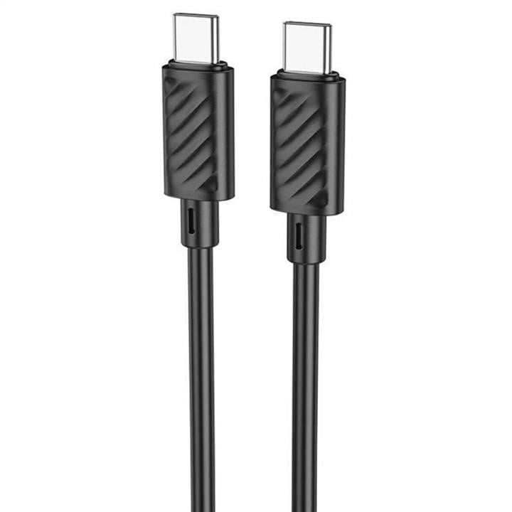 Hoco 6931474783363 Кабель HOCO X88 Gratified 60W charging data cable for Type-C to Type-C Black 6931474783363: Купити в Україні - Добра ціна на EXIST.UA!