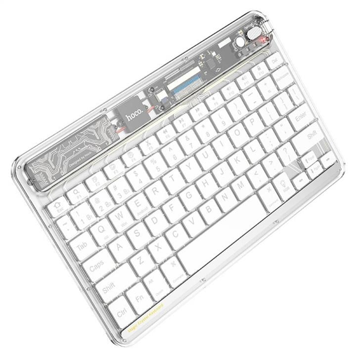 Hoco 6931474778864 Клавіатура HOCO S55 Transparent Discovery edition wireless BT keyboard Space White 6931474778864: Приваблива ціна - Купити в Україні на EXIST.UA!