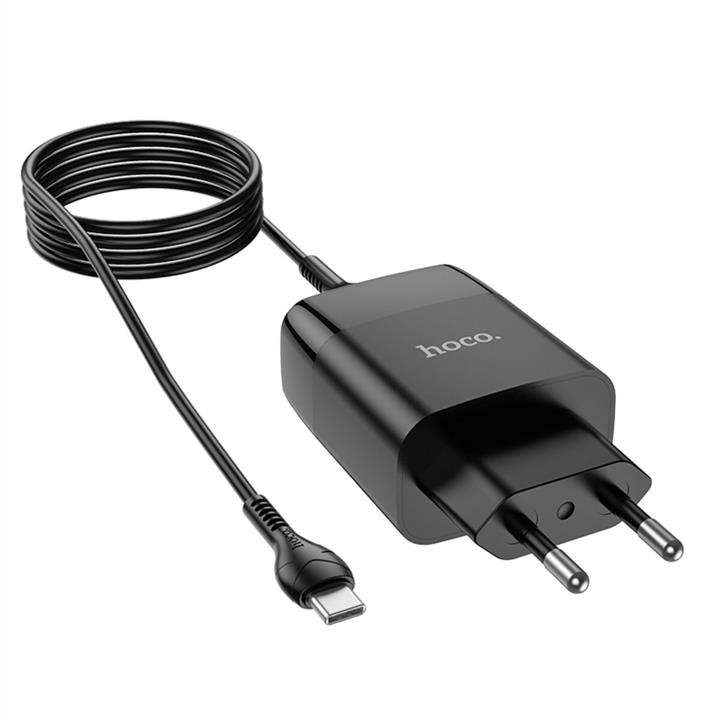 Мережевий зарядний пристрій HOCO C86A Illustrious dual port charger with digital display set(Type-C Hoco 6931474746313