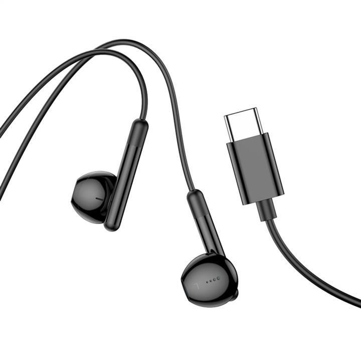 Hoco Навушники HOCO M93 Type-C Joy wire-controlled digital earphones with microphone Black – ціна 79 UAH