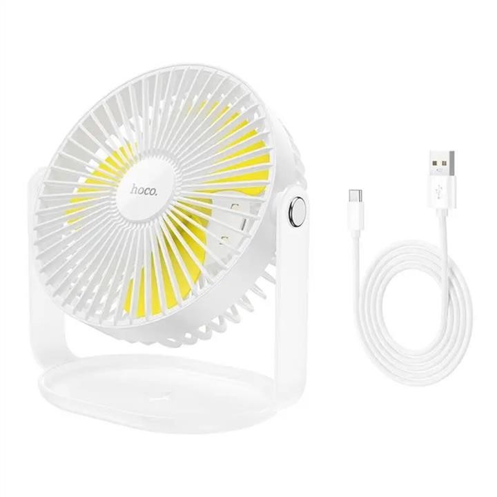 Вентилятор HOCO F14 multifunctional powerful desktop fan White Hoco 6931474797544