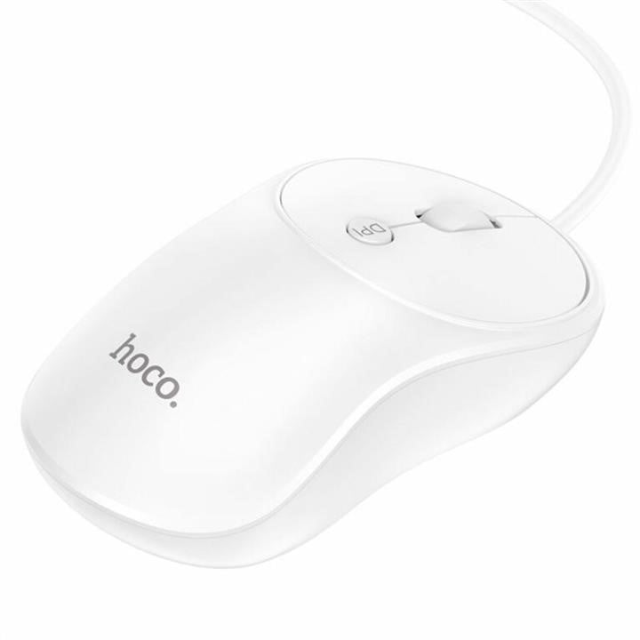 Hoco Миша Hoco GM13 Esteem business wired mouse White – ціна
