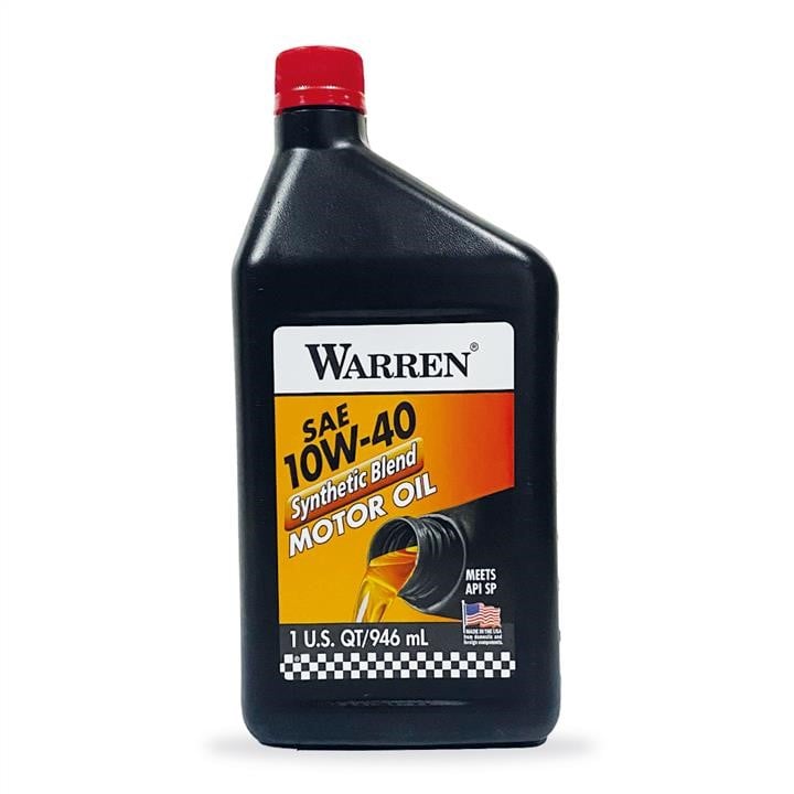 Warren WAR10W4012PL Моторна олива Warren Synthetic blend 10W-40, 0,946л WAR10W4012PL: Купити в Україні - Добра ціна на EXIST.UA!