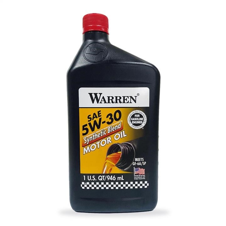 Warren WAR5W3012PL Моторна олива Warren Synthetic blend 5W-30, 0,946л WAR5W3012PL: Приваблива ціна - Купити в Україні на EXIST.UA!