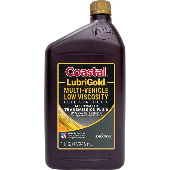 Lubrigold 401608 Трансмісійна олія Coastal Lubrigold ATF Full Synthetic Multi-Vehicle DEXRON, 0,946 л 401608: Купити в Україні - Добра ціна на EXIST.UA!