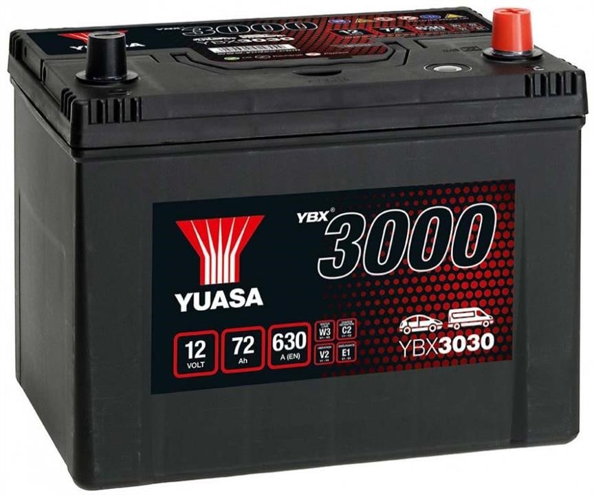 Yuasa YBX3030 Акумулятор Yuasa YBX3000 SMF 12В 72Ач 630А(EN) R+ YBX3030: Купити в Україні - Добра ціна на EXIST.UA!