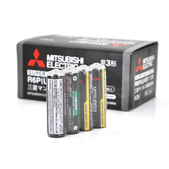Mitsubishi 04165 Батарейка Super Heavy Duty MITSUBISHI 1.5V AA/R6PU 04165: Купити в Україні - Добра ціна на EXIST.UA!