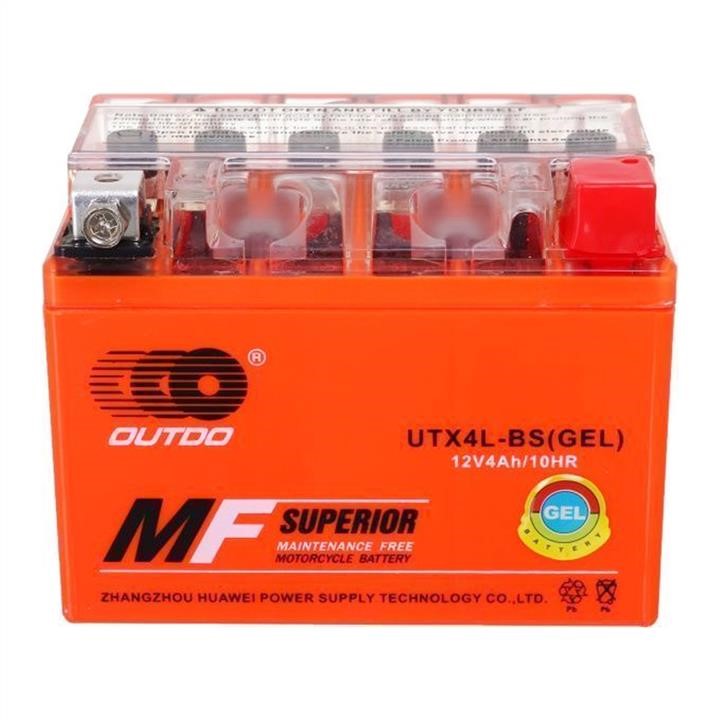 Outdo 17799 Мотоакумулятор OUTDO UTX4L-BS GEL, 12V 4 Ah (113 х 70 х 85), Orange, Q10 17799: Купити в Україні - Добра ціна на EXIST.UA!
