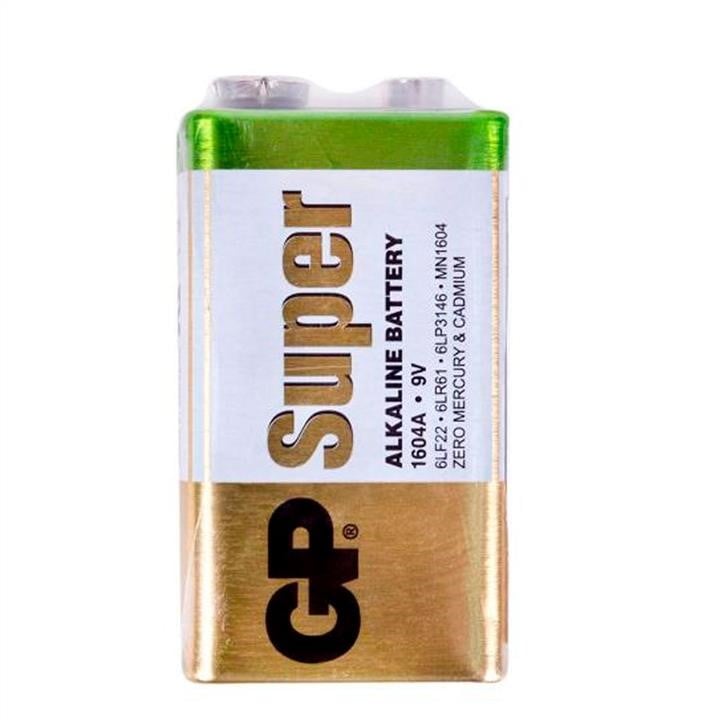 GP Batteries 18592 Батарейка лужна GP SUPER ALKALINE 1604AEB-5S1, 9V 18592: Приваблива ціна - Купити в Україні на EXIST.UA!