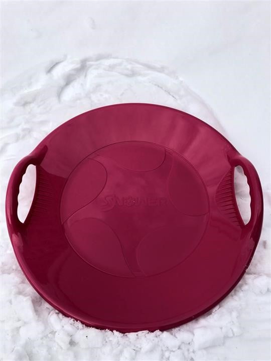 Snower 4820211100056 Зимові санки-диск, малиновий 4820211100056: Приваблива ціна - Купити в Україні на EXIST.UA!