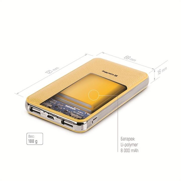 ColorWay Універсальна мобільна батарея ColorWay 8000mAh Gold (CW-PB080LPA2GD) – ціна