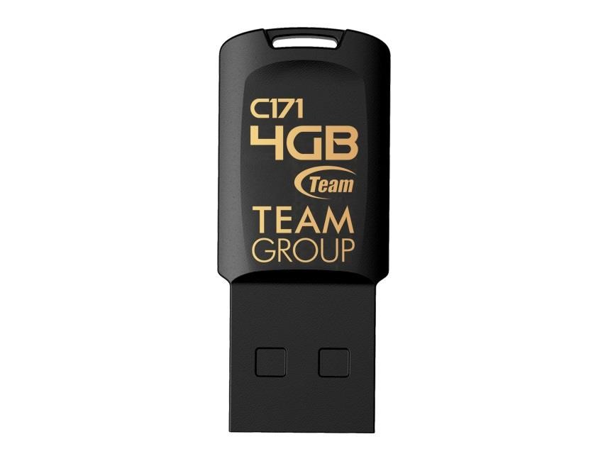 Team TC1714GB01 Флеш-накопичувач USB 4GB Team C171 Black (TC1714GB01) TC1714GB01: Приваблива ціна - Купити в Україні на EXIST.UA!