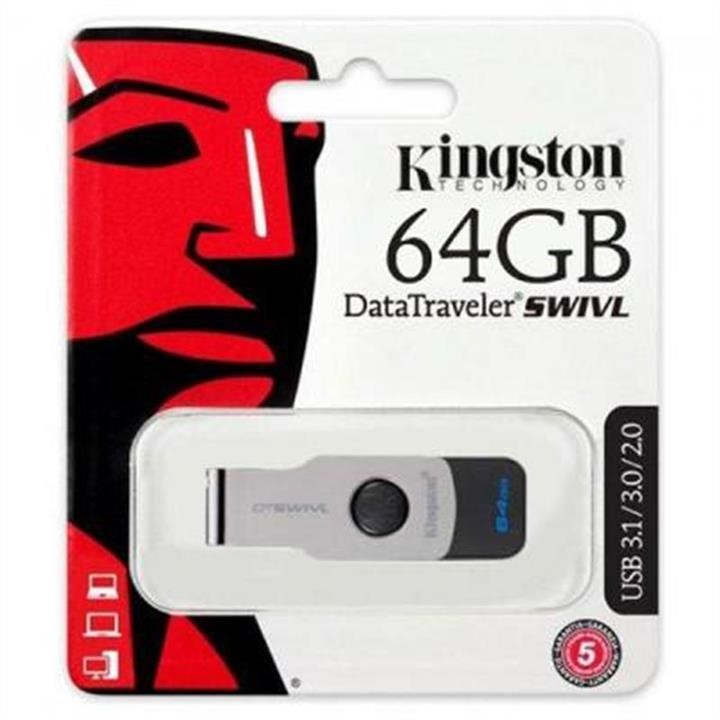 Kingston DTSWIVL/64GB Флеш-накопичувач USB3.1 64GB Kingston DataTraveler Swivl Black (DTSWIVL / 64GB) DTSWIVL64GB: Купити в Україні - Добра ціна на EXIST.UA!
