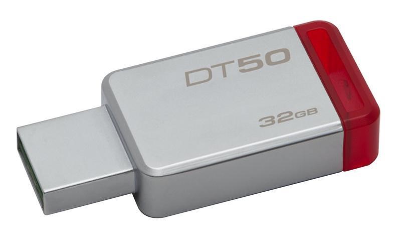 Kingston DT50/32GB Флеш-накопичувач USB3.1 32GB Kingston DataTraveler 50 Metal / Red (DT50 / 32GB) DT5032GB: Купити в Україні - Добра ціна на EXIST.UA!