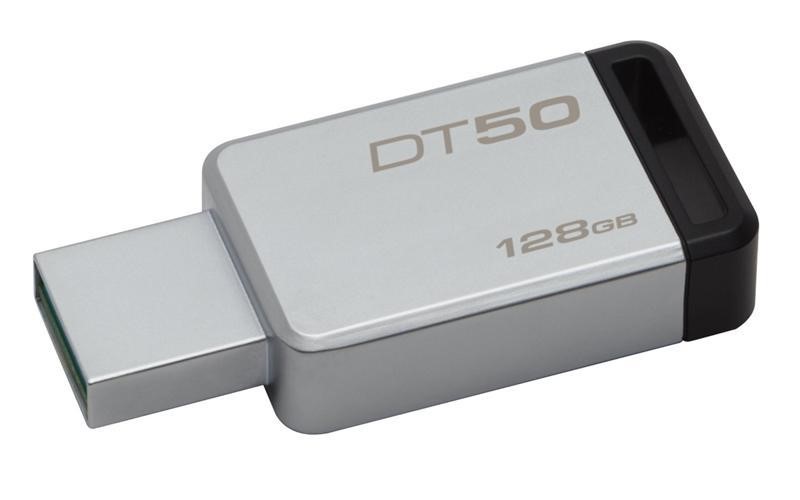 Kingston DT50/128GB Флеш-накопичувач USB3.1 128GB Kingston DataTraveler 50 Metal / Black (DT50 / 128GB) DT50128GB: Купити в Україні - Добра ціна на EXIST.UA!