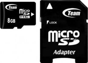 Team TUSDH8GCL403 Карта пам'яті MicroSDHC 8GB Class 4 Team + SD-adapter (TUSDH8GCL403) TUSDH8GCL403: Приваблива ціна - Купити в Україні на EXIST.UA!