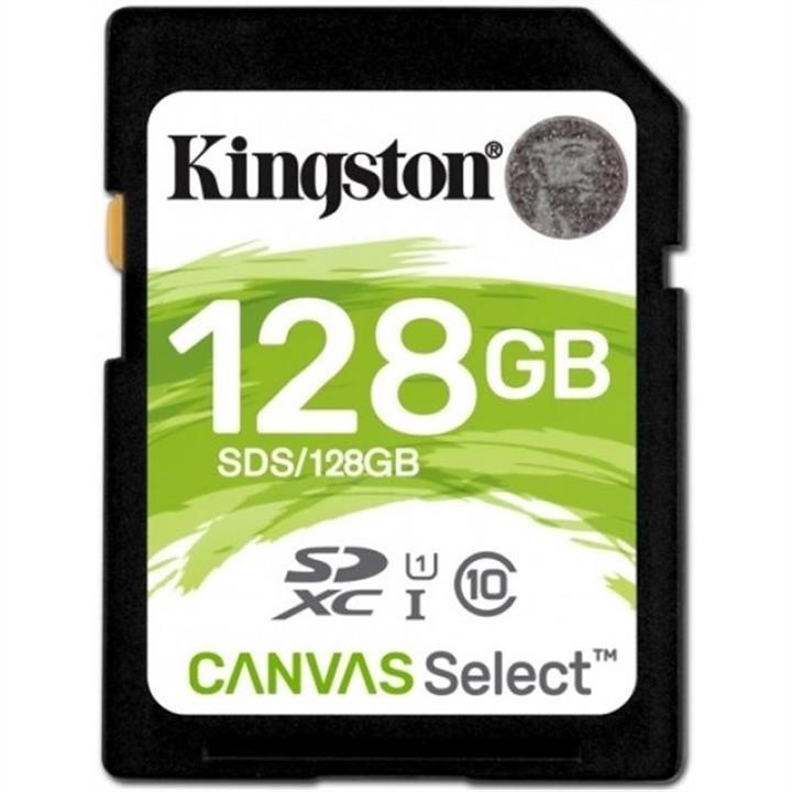 Kingston SDS/128GB Карта пам'яті SDXC 128GB UHS-I Class 10 Kingston Canvas Select (SDS / 128GB) SDS128GB: Приваблива ціна - Купити в Україні на EXIST.UA!