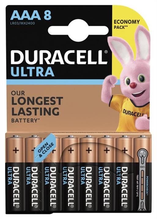 Duracell 5004808 Батарейка Duracell Ultra Power AAA/LR03 BL, 8шт 5004808: Приваблива ціна - Купити в Україні на EXIST.UA!