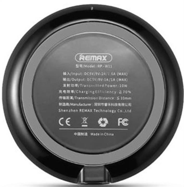 Remax RP-W11-BLACK Бездротовий зарядний пристрій Linon Black RPW11BLACK: Купити в Україні - Добра ціна на EXIST.UA!