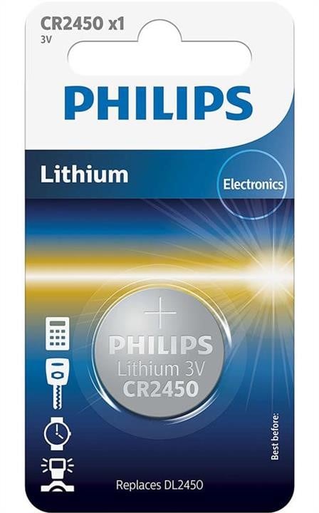Philips CR2450/10B Батарейка Minicells 3V CR245010B: Купити в Україні - Добра ціна на EXIST.UA!