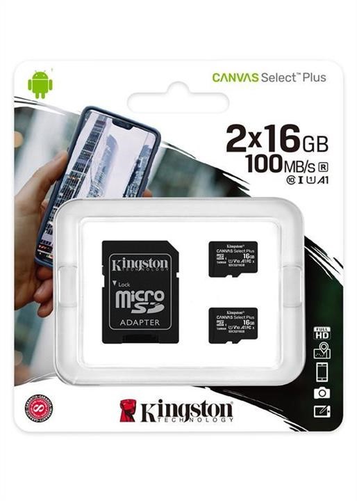Купити Kingston SDCS2&#x2F;16GB-2P1A за низькою ціною в Україні!