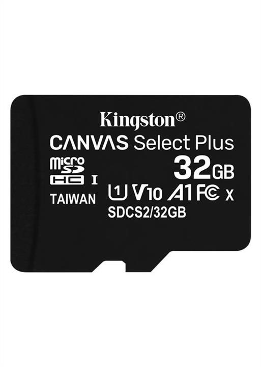 Kingston SDCS2/32GBSP Карта MicroSDHC (UHS-1) Kingston Canvas Select Plus 32Gb class 10 А1 (R-100MB/s) SDCS232GBSP: Приваблива ціна - Купити в Україні на EXIST.UA!