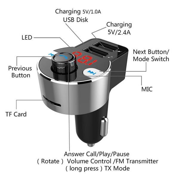 FM-трансмітер Vention Bluetooth 4.2 support microSD (HK203) Vention HK203