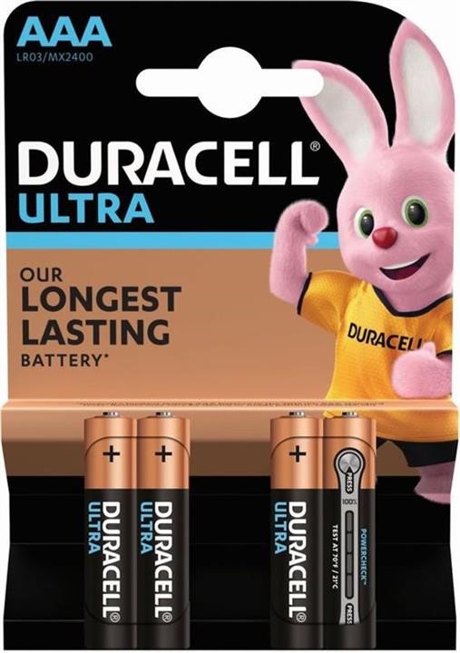 Duracell DURACELL MX2400 4BL Батарейка Duracell Ultra Powercheck AAA/LR03 BL, 4шт DURACELLMX24004BL: Купити в Україні - Добра ціна на EXIST.UA!