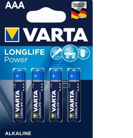 Varta VARTA 4903 Батарейка Longlife Power 4903 (High Energy) AAA/LR03 BL 4шт VARTA4903: Купити в Україні - Добра ціна на EXIST.UA!