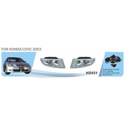 DLAA HD-021 Фари доп.модель Honda Civic / 2003 / HD-021 / 9006-12V55W / ел.проводку (HD-021) HD021: Купити в Україні - Добра ціна на EXIST.UA!