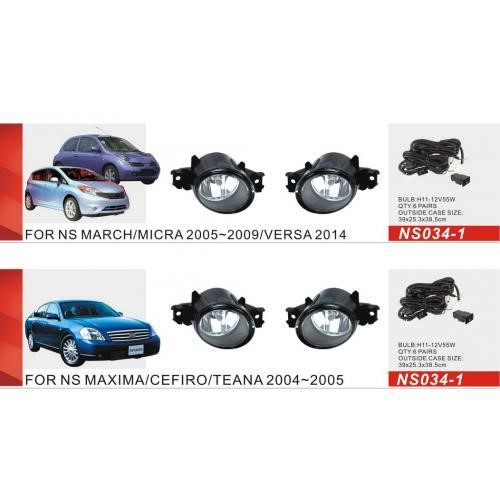 DLAA NS-034-1 Фари доп.модель Nissan Maxima / Cefiro / Teana 04-05 / Altima / Qashqai -08 / Micra 05-09 / NS-034-1 / ел.проводку NS0341: Купити в Україні - Добра ціна на EXIST.UA!