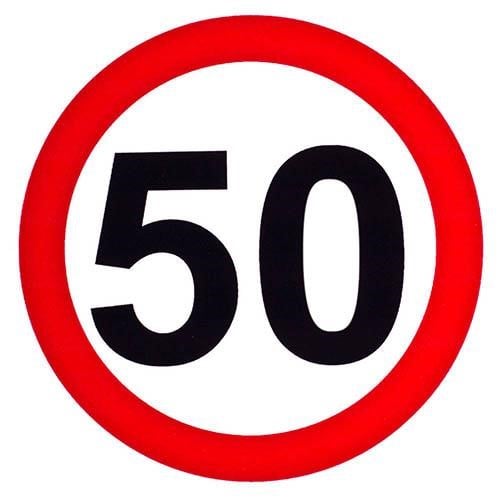 Vitol ЗНАК "50" Наклейка знак "50" діам. 130мм (знак "50") 50: Купити в Україні - Добра ціна на EXIST.UA!