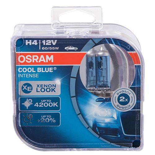 Osram 64193CBI-HCB BOX Лампа галогенна Osram Cool Blue Intense +20% 12В H4 60/55Вт +20% 64193CBIHCBBOX: Купити в Україні - Добра ціна на EXIST.UA!