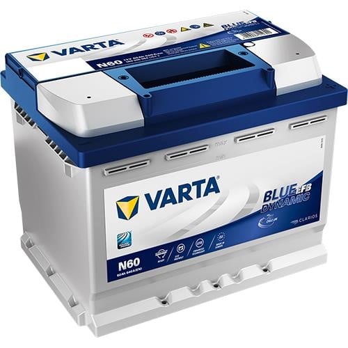 Varta 560500064D842 Акумулятор Varta Blue Dynamic EFB 12В 60Ач 640А(EN) R+ 560500064D842: Приваблива ціна - Купити в Україні на EXIST.UA!