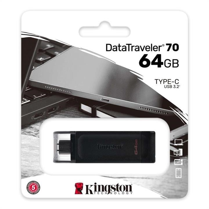 Купити Kingston DT70&#x2F;64GB за низькою ціною в Україні!