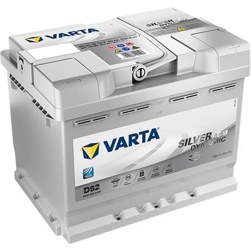Varta 560901068D852 Акумулятор Varta Silver Dynamic AGM 12В 60Ач 680А(EN) R+ 560901068D852: Купити в Україні - Добра ціна на EXIST.UA!